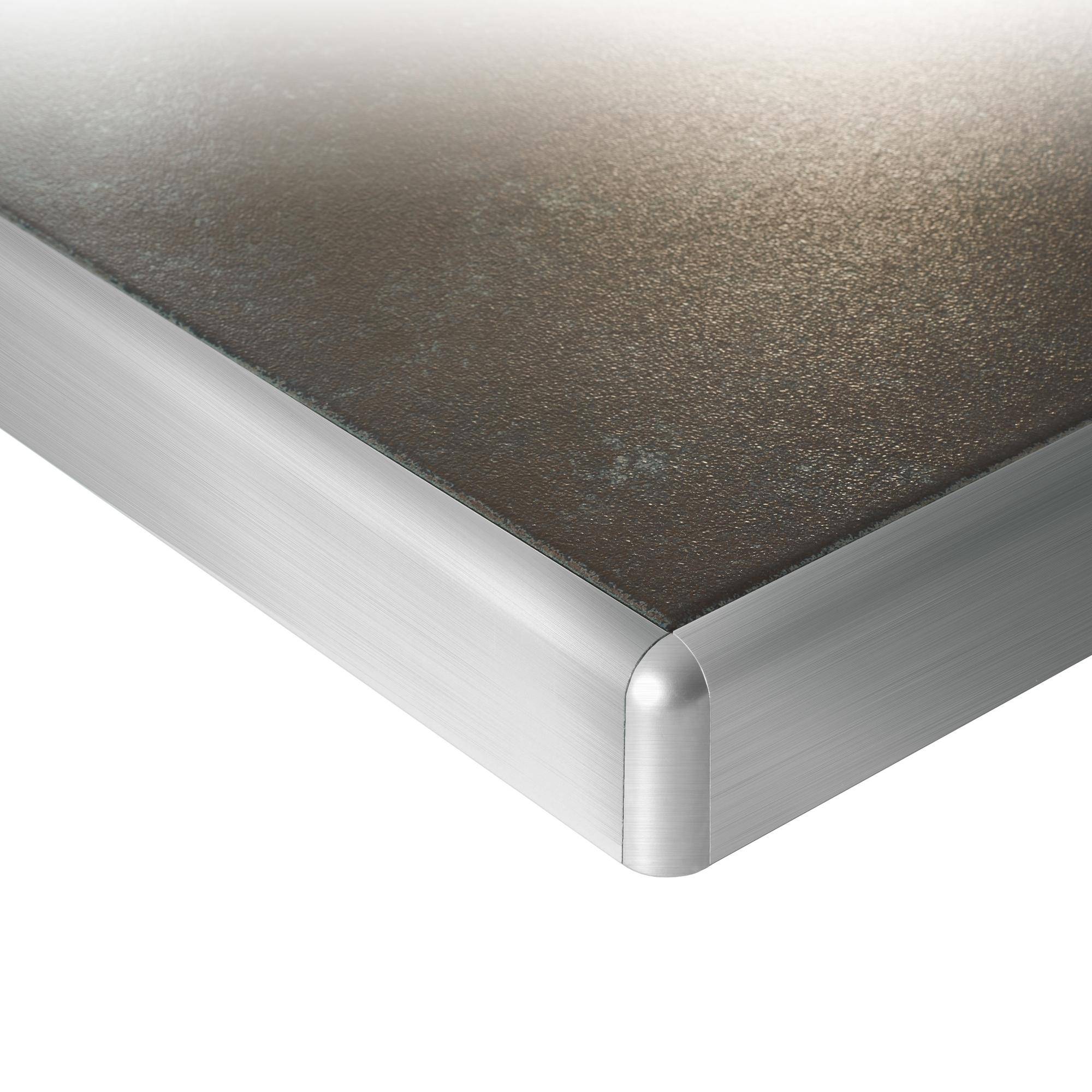 DURAL buitenhoek DURASTEP DP aluminium zilver fijnslijping 13,5 mm