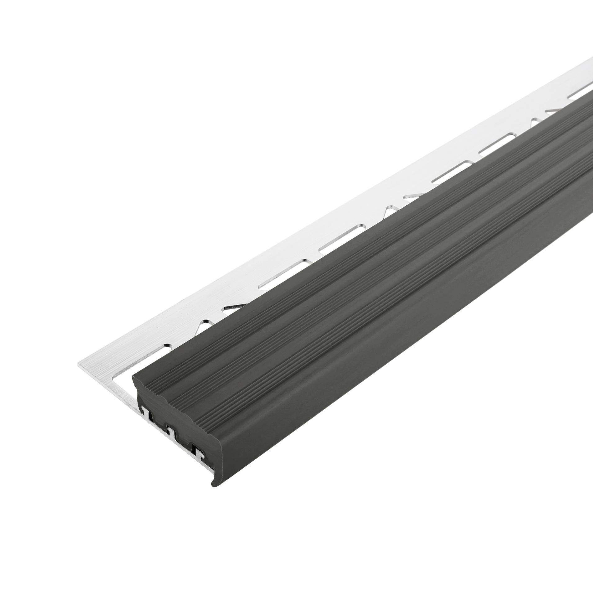 DURAL traptredeprofiel DURASTEP JUMBO aluminium zwart 9mm 250cm