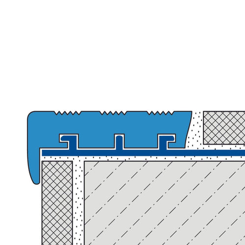 DURAL traptredeprofiel DURASTEP JUMBO aluminium zwart 9mm 250cm