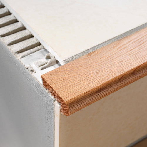 Treppenstufenprofil Provence DURASTEP WOOD Aluminium eiche glatt 13,5mm 250cm