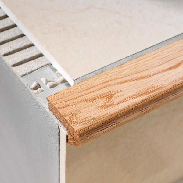 Treppenstufenprofil Toscana DURASTEP WOOD Aluminium-Holz eiche glatt 10mm 250cm