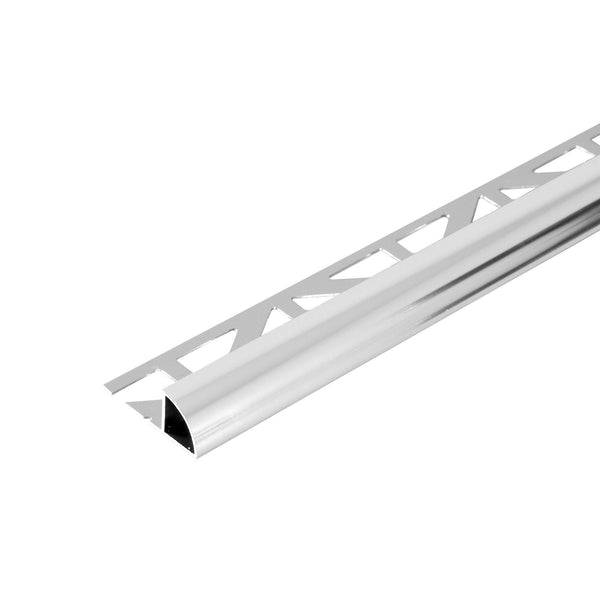 Viertelkreisprofil DURONDELL Aluminium hochglanzeloxiert silber 10mm 300cm