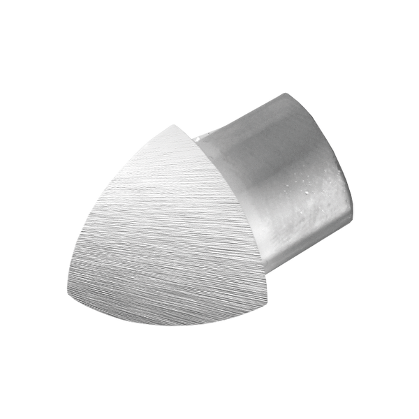 Außenecke DURONDELL Metalldruckguss hochglänzend gebürstet silber 8mm