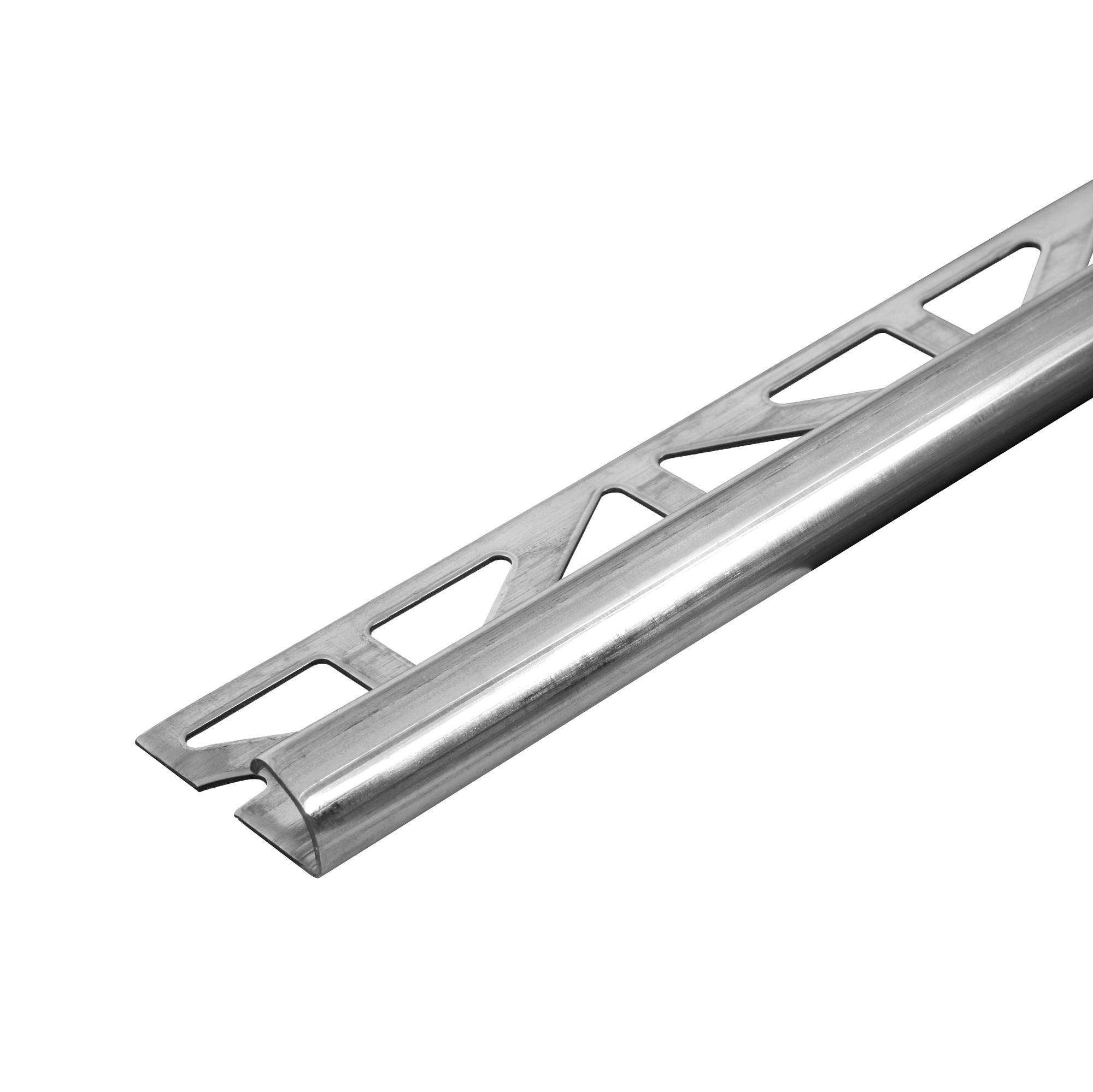 DURAL kwartcirkelprofiel DURONDELL roestvrij staal (V2A/304) zilver hoogglans gepolijst met beschermfolie 1 mm 250 cm