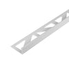 DURAL angle profile DUROSOL PVC silver grey glossy 10mm 250cm