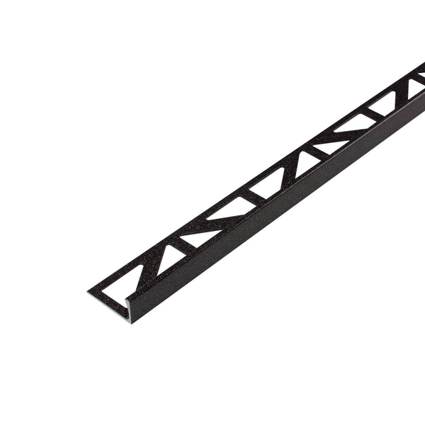 Winkelprofil DUROSOL Aluminium pulverbeschichtet Salt and pepper schwarzbraun 12,5mm 250cm