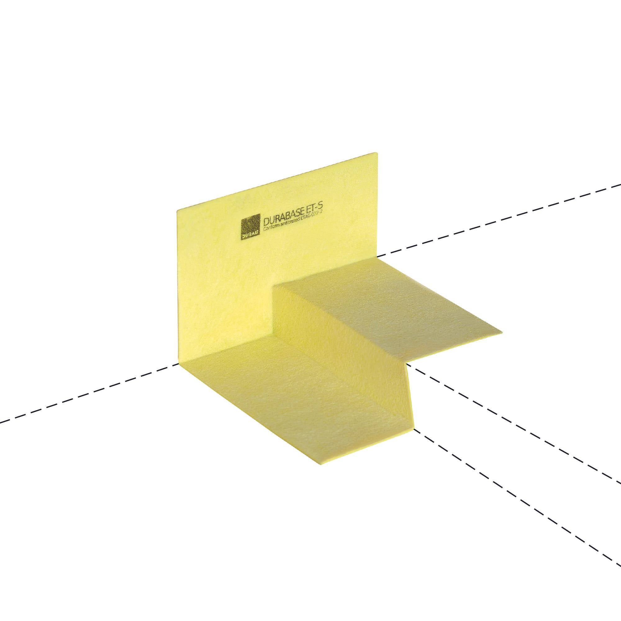 DURAL 3D corner DURABASE ET-S yellow 120mm