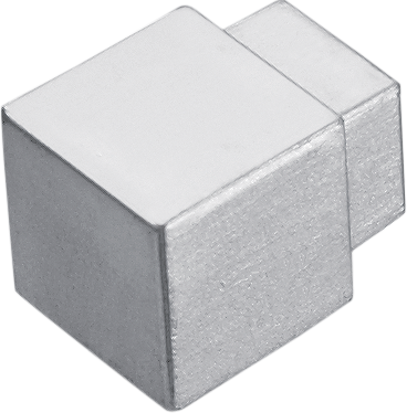 FLIESENEXPERT 24 inside and outside corner LARGO CANTO metal die-cast silver 9mm