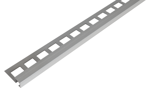 FLIESENEXPERT 24 Profilé carré LARGO CANTO Aluminium naturel 12,5mm 250cm