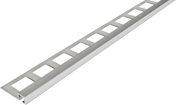 Quadratprofil LARGO CANTO Aluminium eloxiert silber 12,5mm 300cm