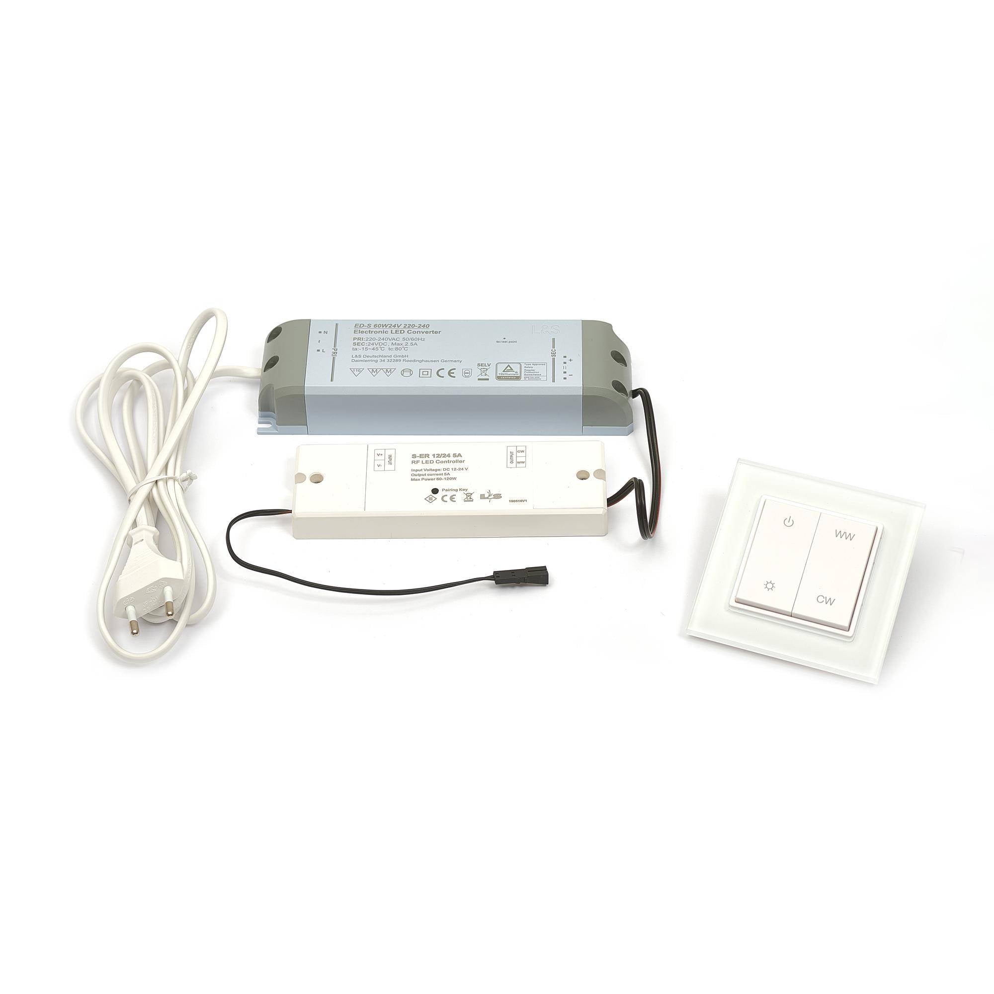 LED Anschluss-Set für LED "Emotion" für 1 Empfänger LED-SET EMOTION W Aluminium