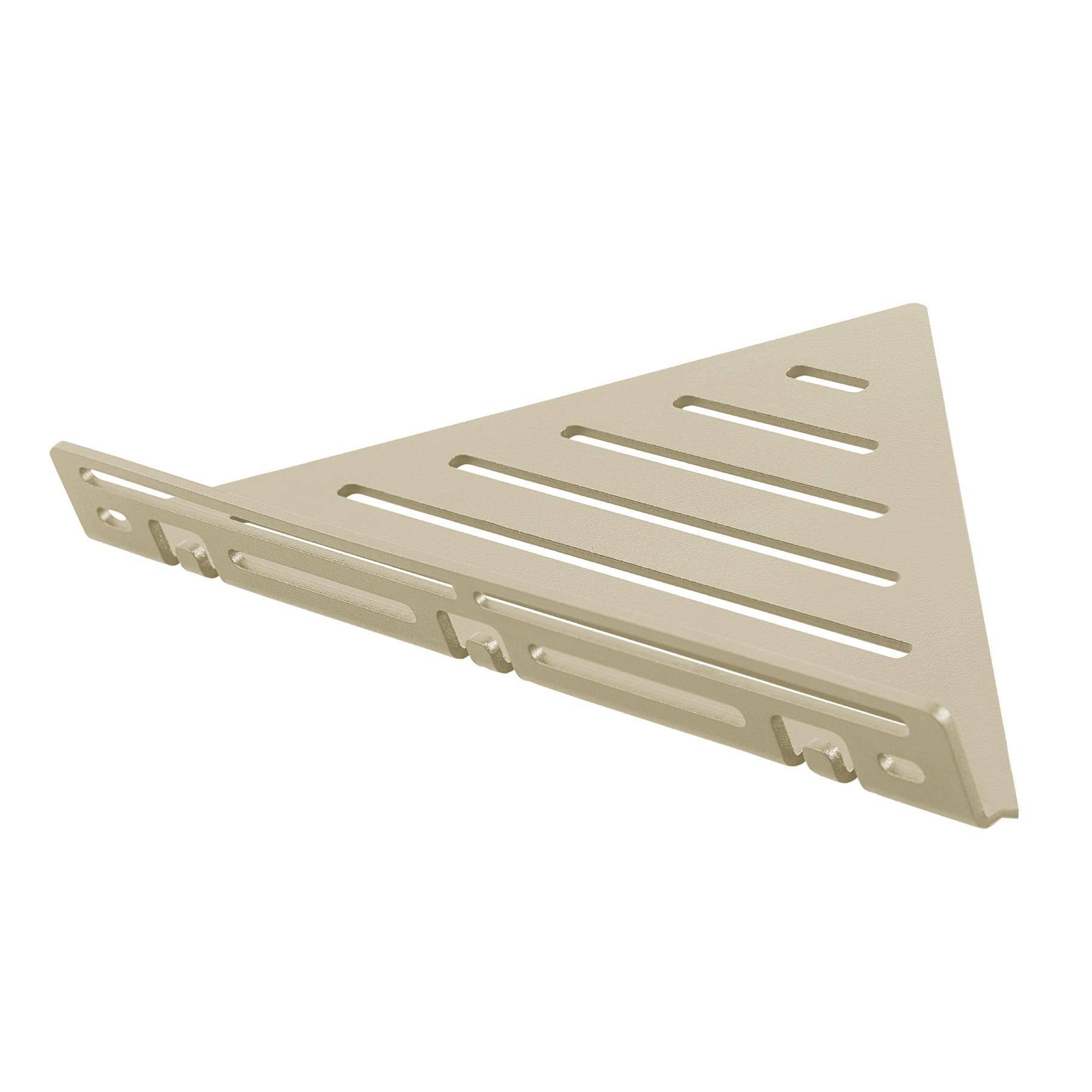 DURAL corner shelf with railing TI-SHELF LINE aluminium structured coated sand 32mm