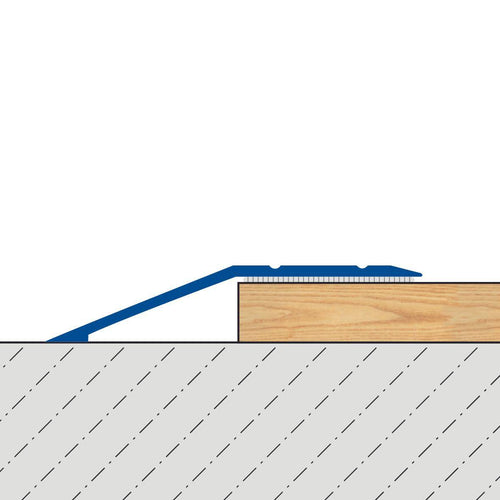 DURAL adjustment profile LP-TRANS aluminum anodized silver 20-22mmmm 270cm