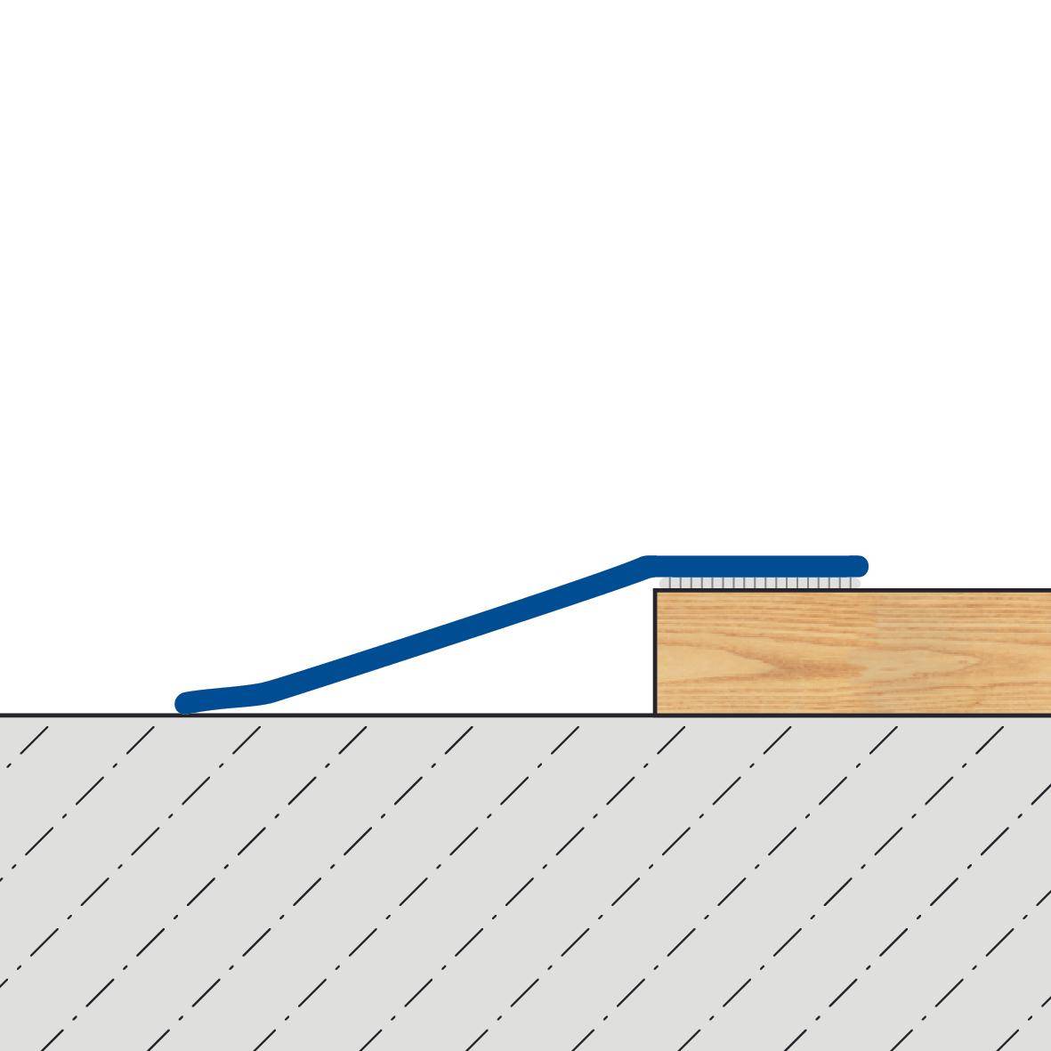 DURAL adjustment profile LP-TRANS stainless steel (V2A/304) natural 45453mm 270cm