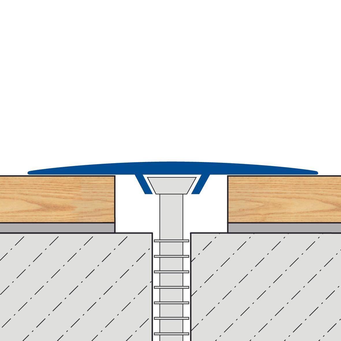 DURAL Übergangsprofil MULTIFLOOR EXPANSION Aluminium eloxiert titan 100cm