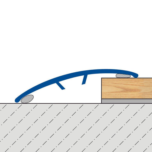 DURAL Übergangsprofil MULTIFLOOR TRANS. PVC silber eloxiert 100cm