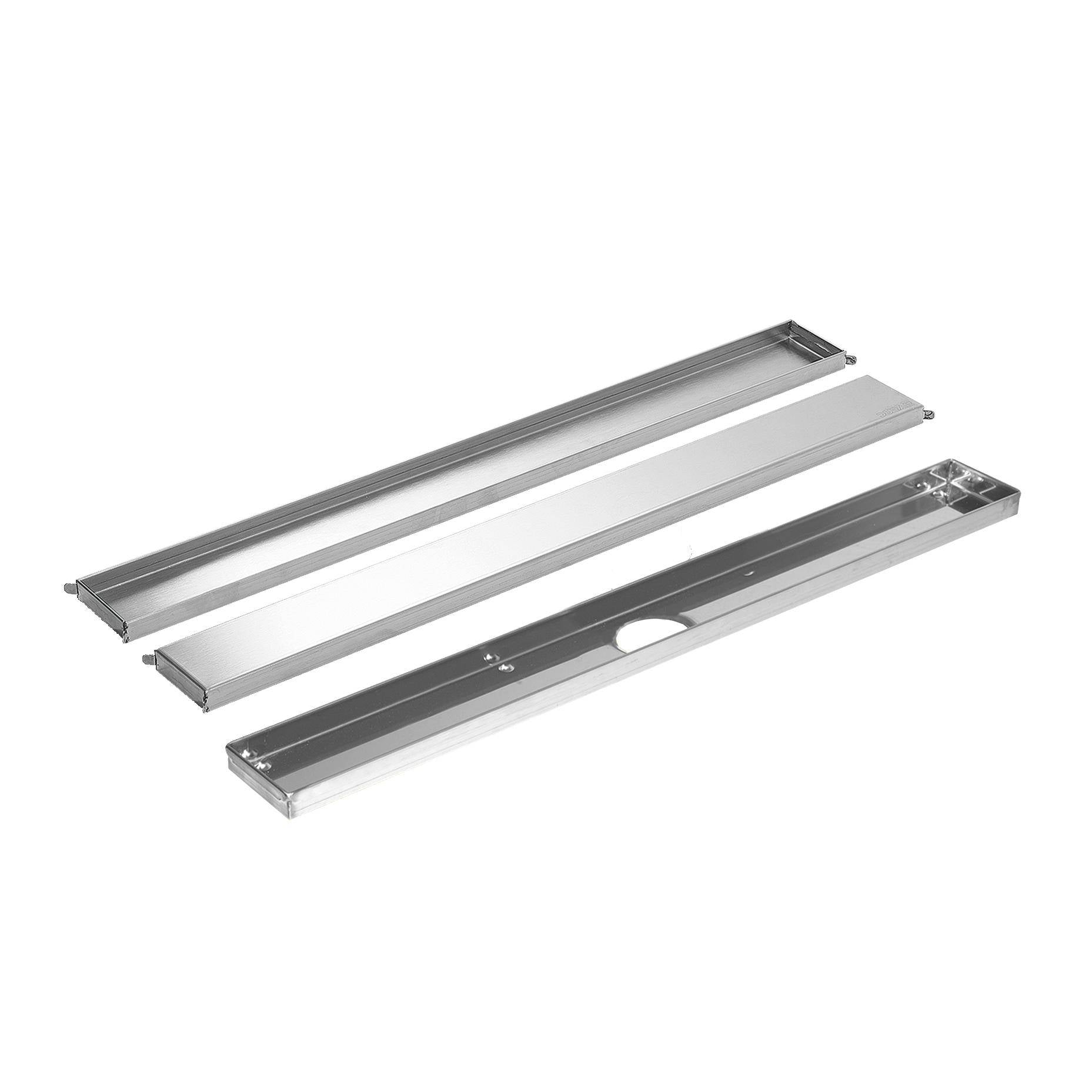 DURAL drain channel Line MYVARIO-LINE stainless steel (V2A/304) brushed 90cm