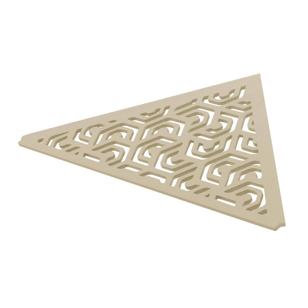 Eckablage TI-SHELF PENTA Aluminium strukturbeschichtet sand