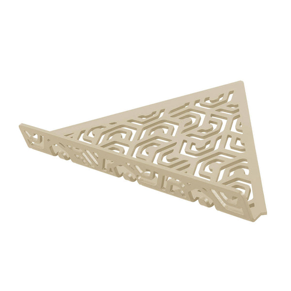 Eckablage mit Reling TI-SHELF PENTA Aluminium strukturbeschichtet sand 32mm