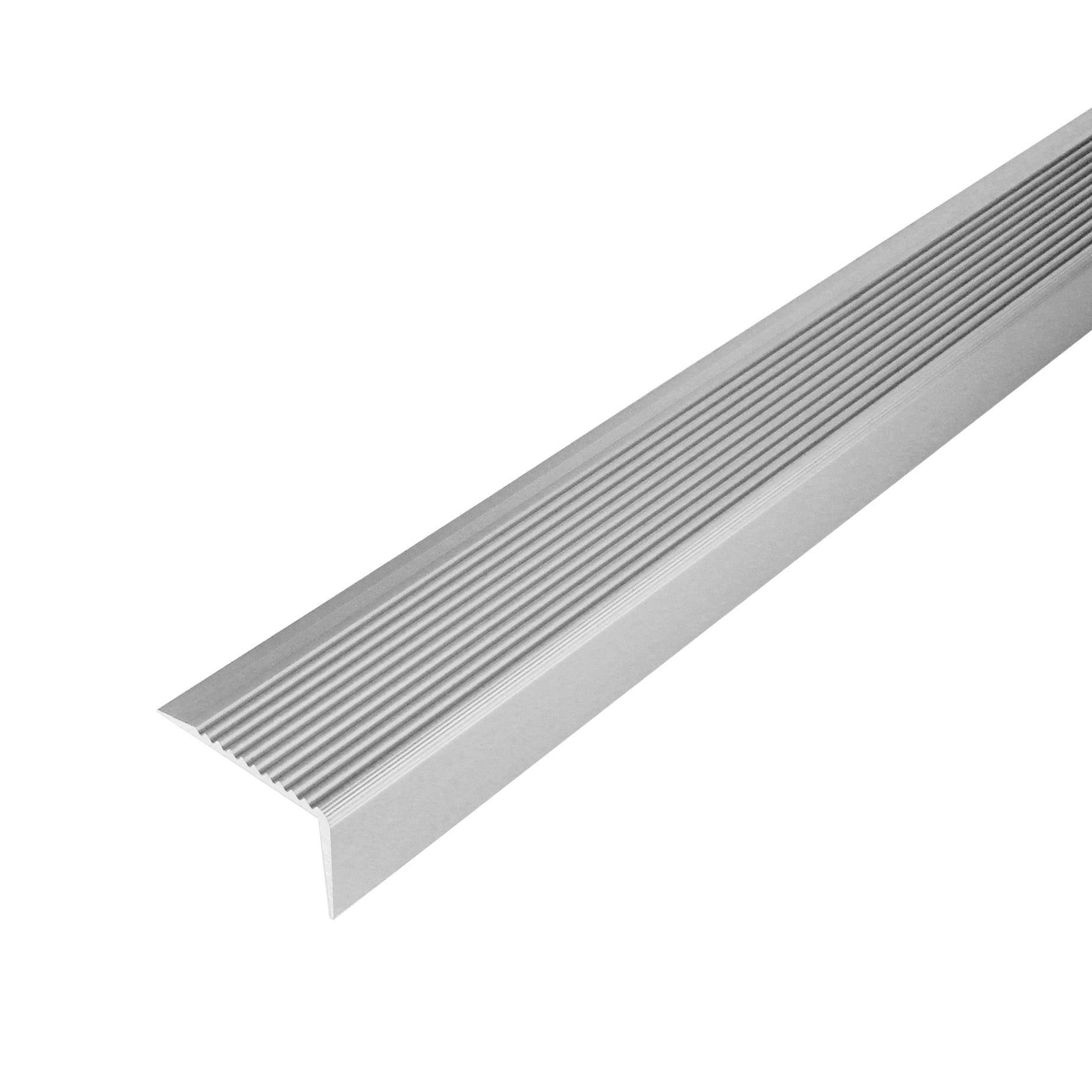 DURAL traptredeprofiel ongeboord PROTECT aluminium geanodiseerd zilver 20mm 270cm