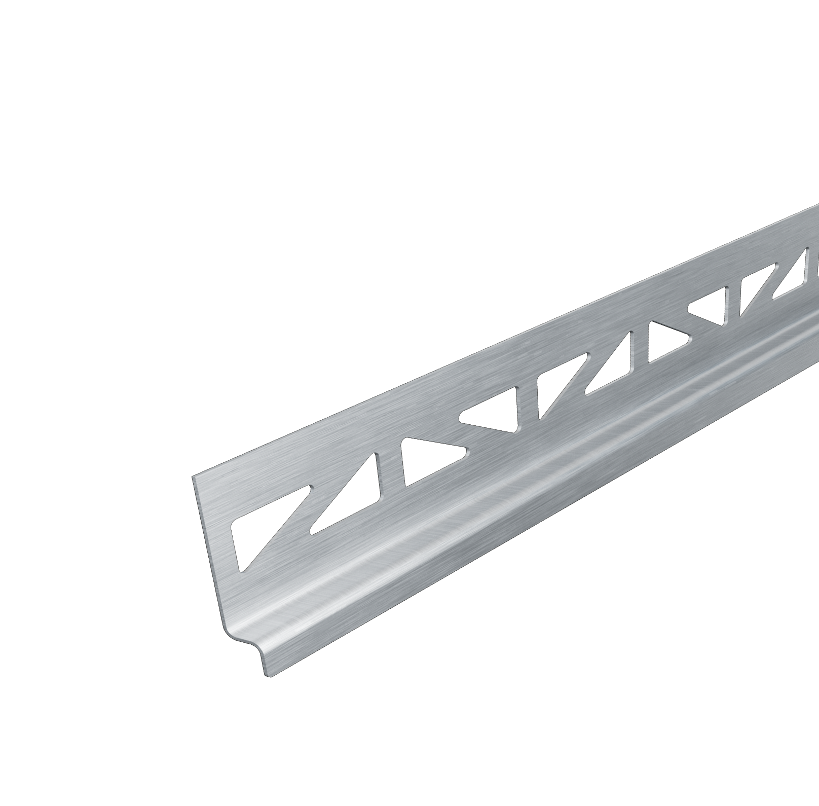 DURAL wall connection gradient wedge right (looking towards the gutter) SHOWER-GK TILE stainless steel (V2A/304) brushed 6mm 98cm