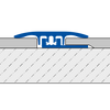 DURAL Übergangsprofil SNAP LVT EXPANSION Aluminium eloxiert titan 5-7mmmm 270cm