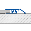 DURAL adjustment profile SNAP LVT FINISH aluminum anodized silver 5-7mm 100cm