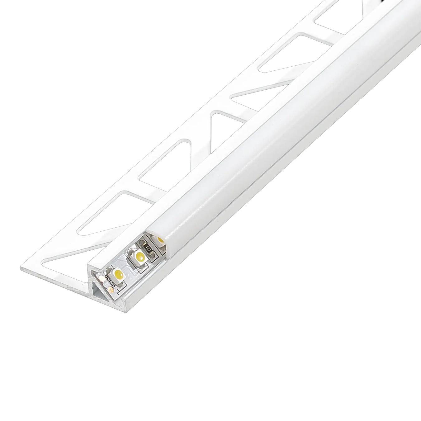 DURAL LED base profile SQUARELINE LED plastic white powder-coated 11mm 250cm