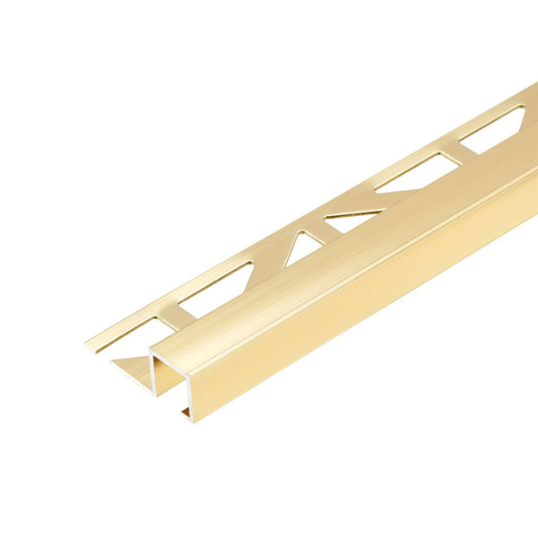 DURAL end profile SQUARELINE aluminium high gloss anodised gold 11mm 250cm