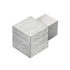 Innen- und Außenecke SQUARELINE Aluminium hochglanzeloxiert gebürstet silber 9mm