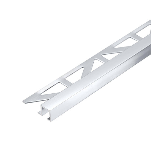 DURAL end profile SQUARELINE aluminium high gloss anodised silver 7mm 250cm