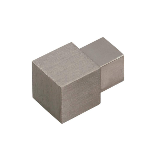 Innen- und Außenecke SQUARELINE Aluminium hochglanzeloxiert gebürstet titan 11mm