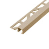 DURAL Abschlussprofil SQUARELINE Aluminium strukturbeschichtet beige 11mm 250cm