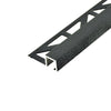 DURAL end profile SQUARELINE aluminium structured coated anthracite 11mm 250cm