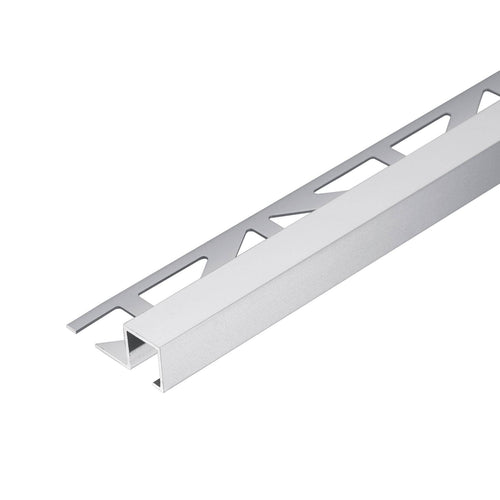 DURAL eindprofiel SQUARELINE aluminium geanodiseerd zilver 7mm 250cm