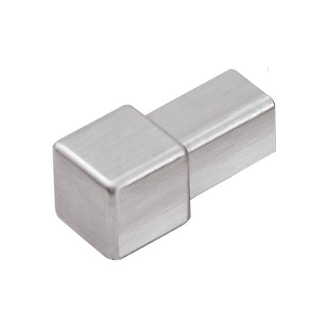 DURAL inside and outside corner SQUARELINE die-cast metal brushed 11mm