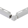 Innen- und Außenecke SQUARELINE PVC silbergrau 11mm