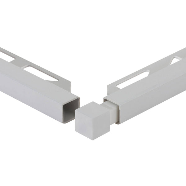Innen- und Außenecke SQUARELINE PVC silbergrau 11mm