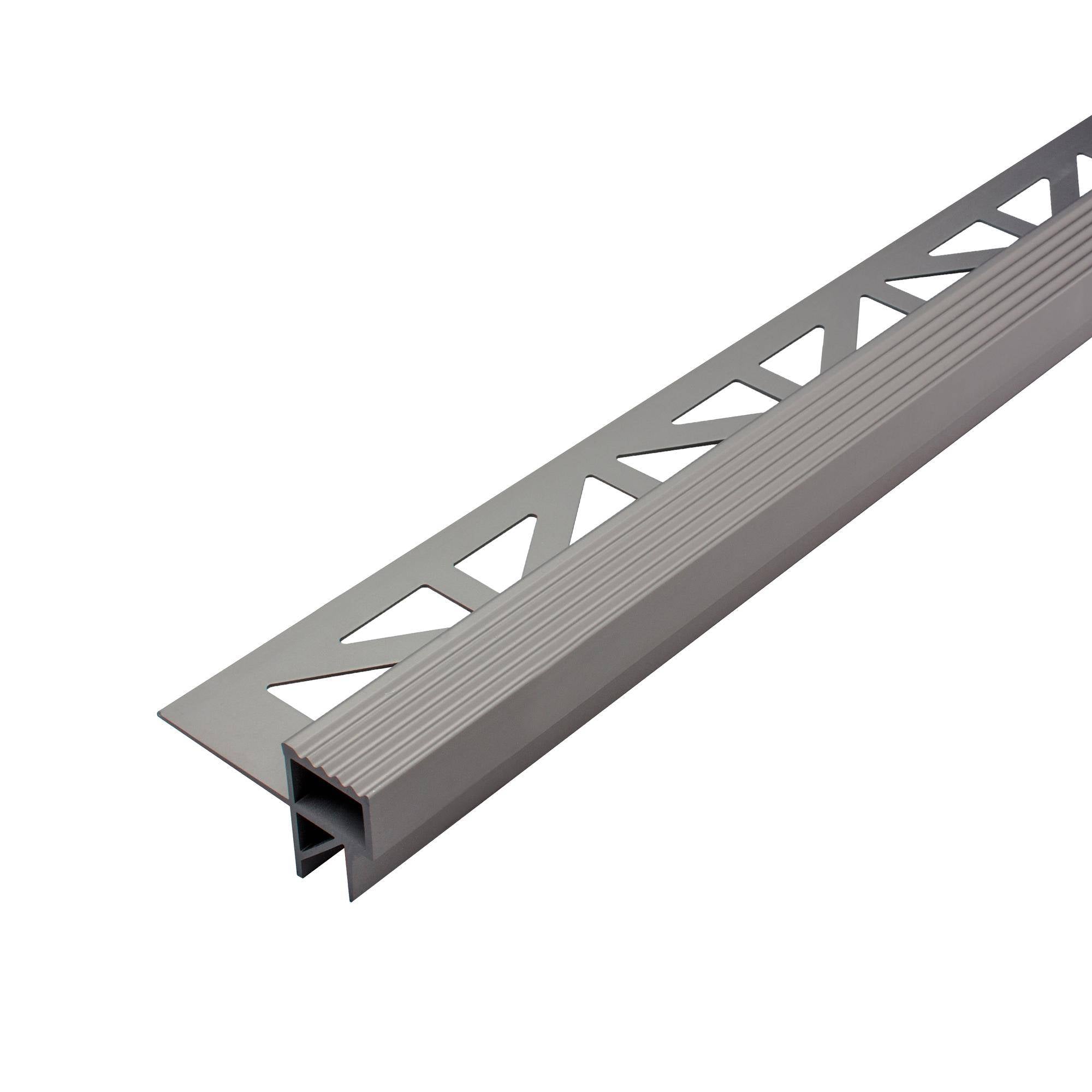 DURAL Basisprofil SQUARESTEP LED Aluminium eloxiert titan 11mm 250cm