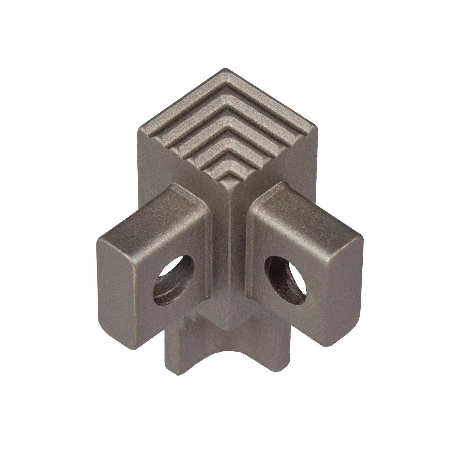 DURAL binnenhoek SQUARESTEP aluminium geanodiseerd titanium 9mm