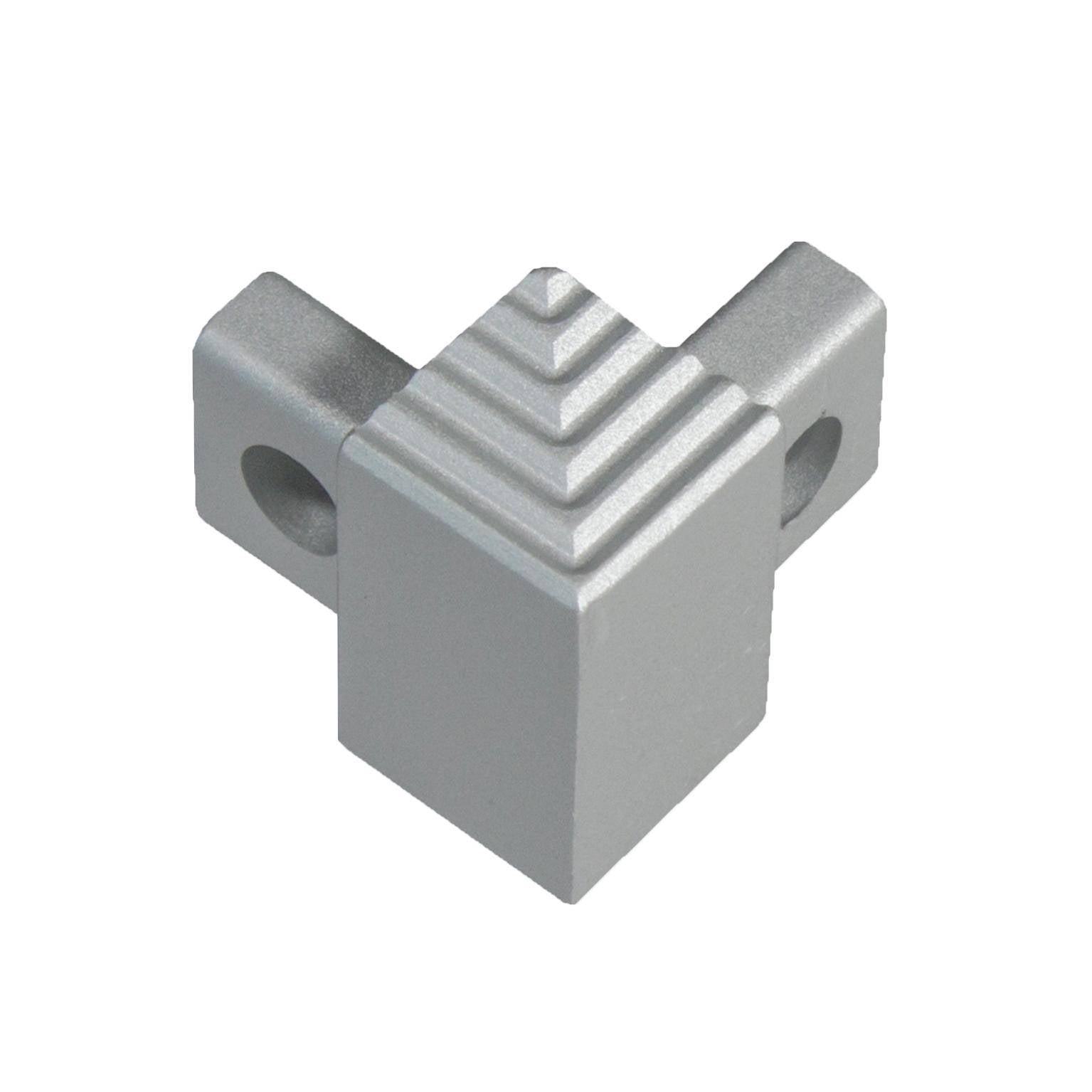 DURAL outside corner SQUARESTEP aluminium anodised silver 9mm