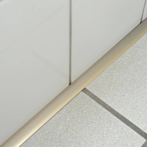 DURAL wand/vloer aansluitprofiel T-COVE aluminium geanodiseerd titanium 22mm 250cm