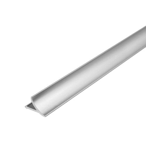 DURAL Wand/Boden-Anschlussprofil T-COVE Aluminium hochglanzeloxiert silber 12mm 250cm