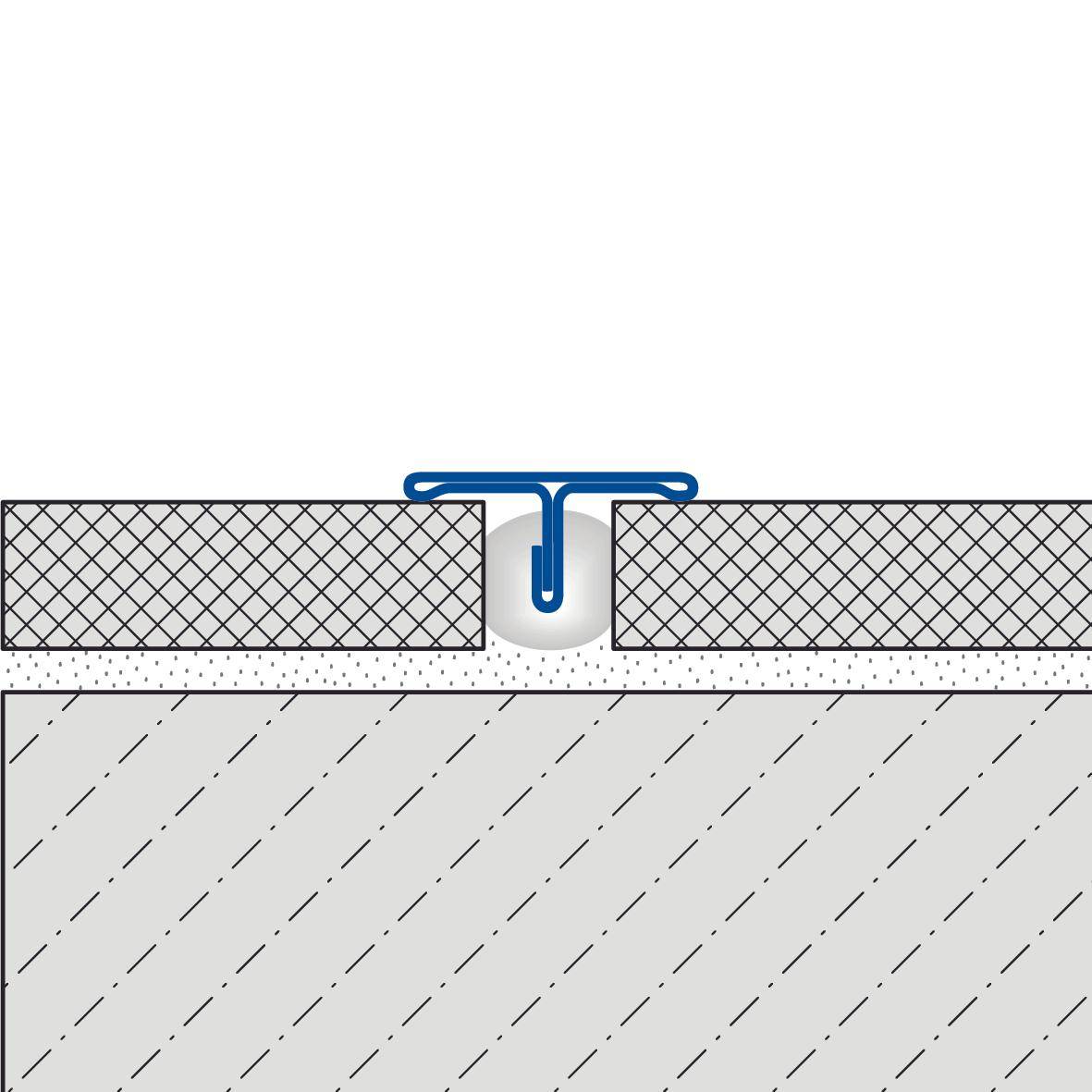 DURAL afdekprofiel T-FLOOR RVS (V2A/304) zilver hoogglans gepolijst met beschermfolie 7mm 250cm