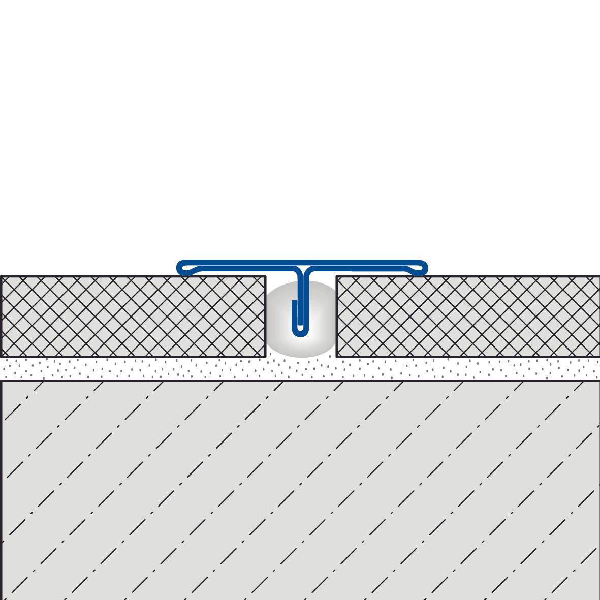 DURAL cover profile T-FLOOR stainless steel (V2A/304) silver fine grinding with protective film 7mm 250cm