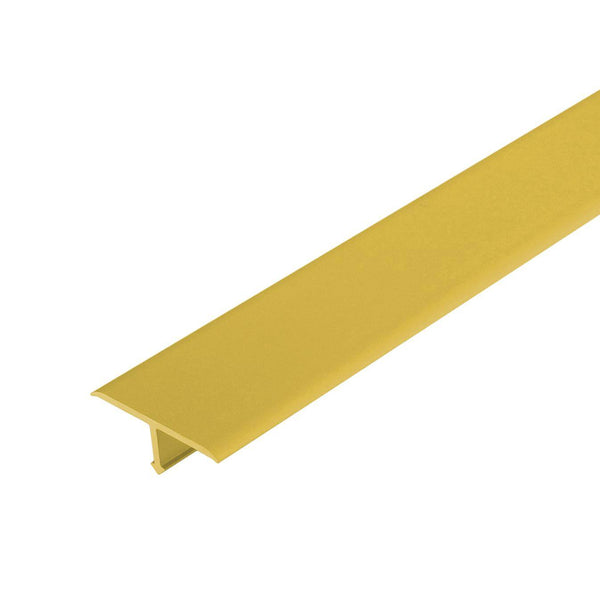 Abdeckprofil geeignet für Z-Flex Curver T-FLOOR Aluminium eloxiert gold 7mm 250cm