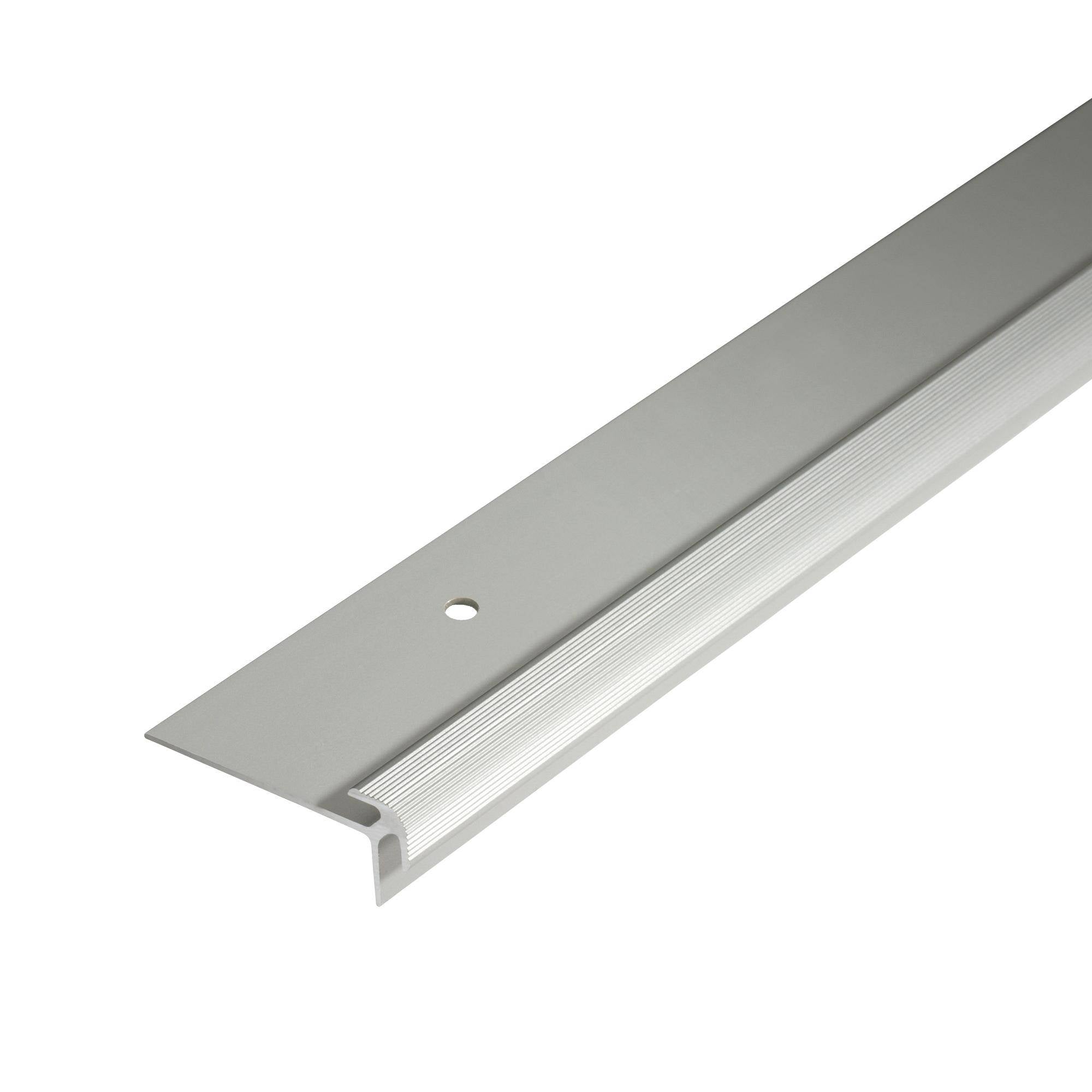 DURAL stair tread profile DURASTEP JUMBO aluminium anodised silver 2.5mm 300cm