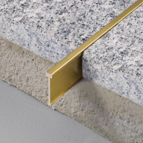 DURAL separating profile TERRAZZO brass natural 25mm 250cm