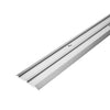 DURAL traptredeprofiel voor 2 x inzetstukken 13 mm TREDSAFE kunststof zilver geanodiseerd 4mm 250cm