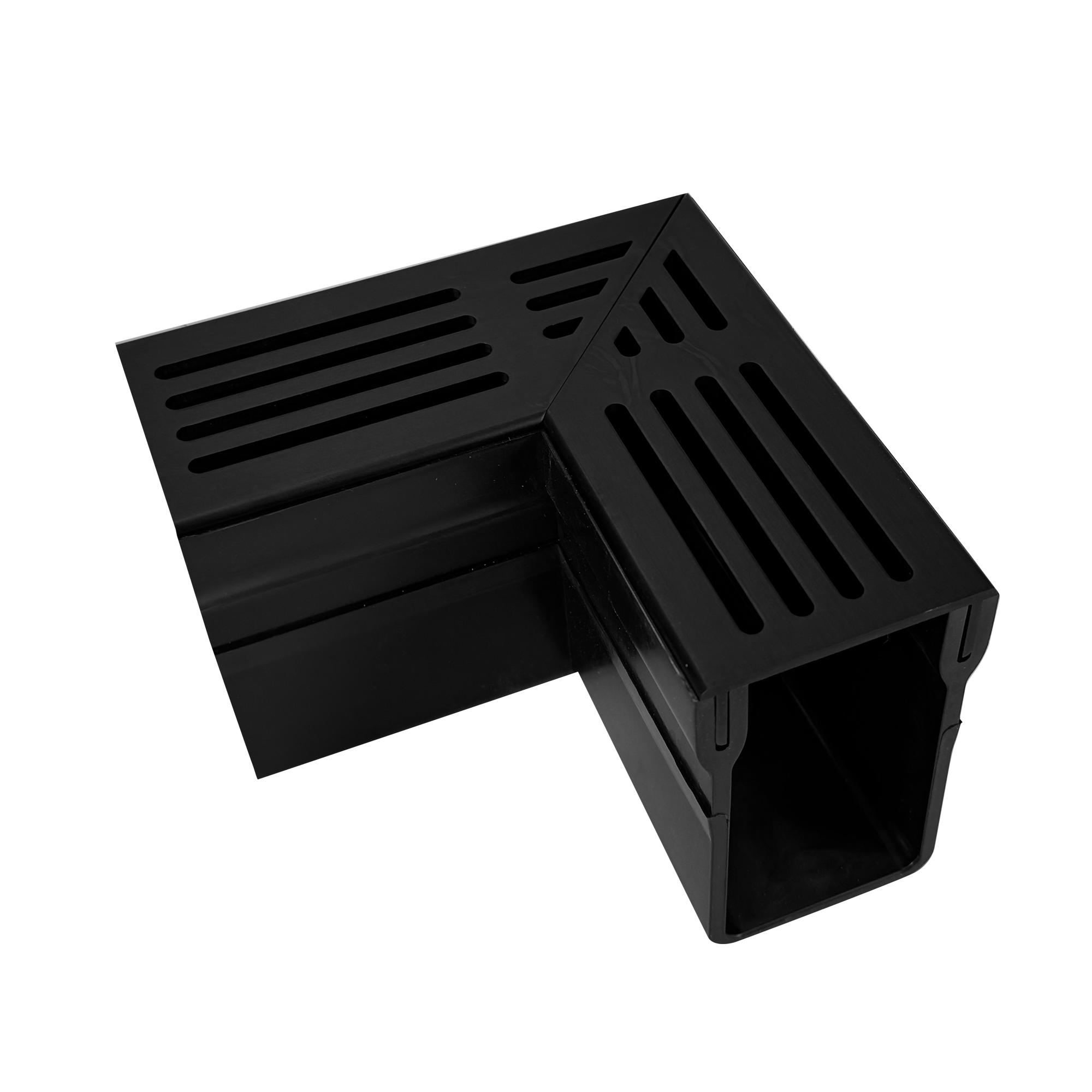 DURAL corner piece U-DRAIN PRO aluminium anodised black 100mm